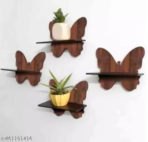 Wall Shelf 4 set butterfly