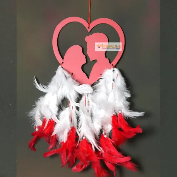 Dream Catcher with Red Heart MDF