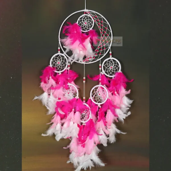 Dream catcher 6 ring pink colour