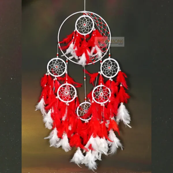 Dream catcher 6 ring red colour