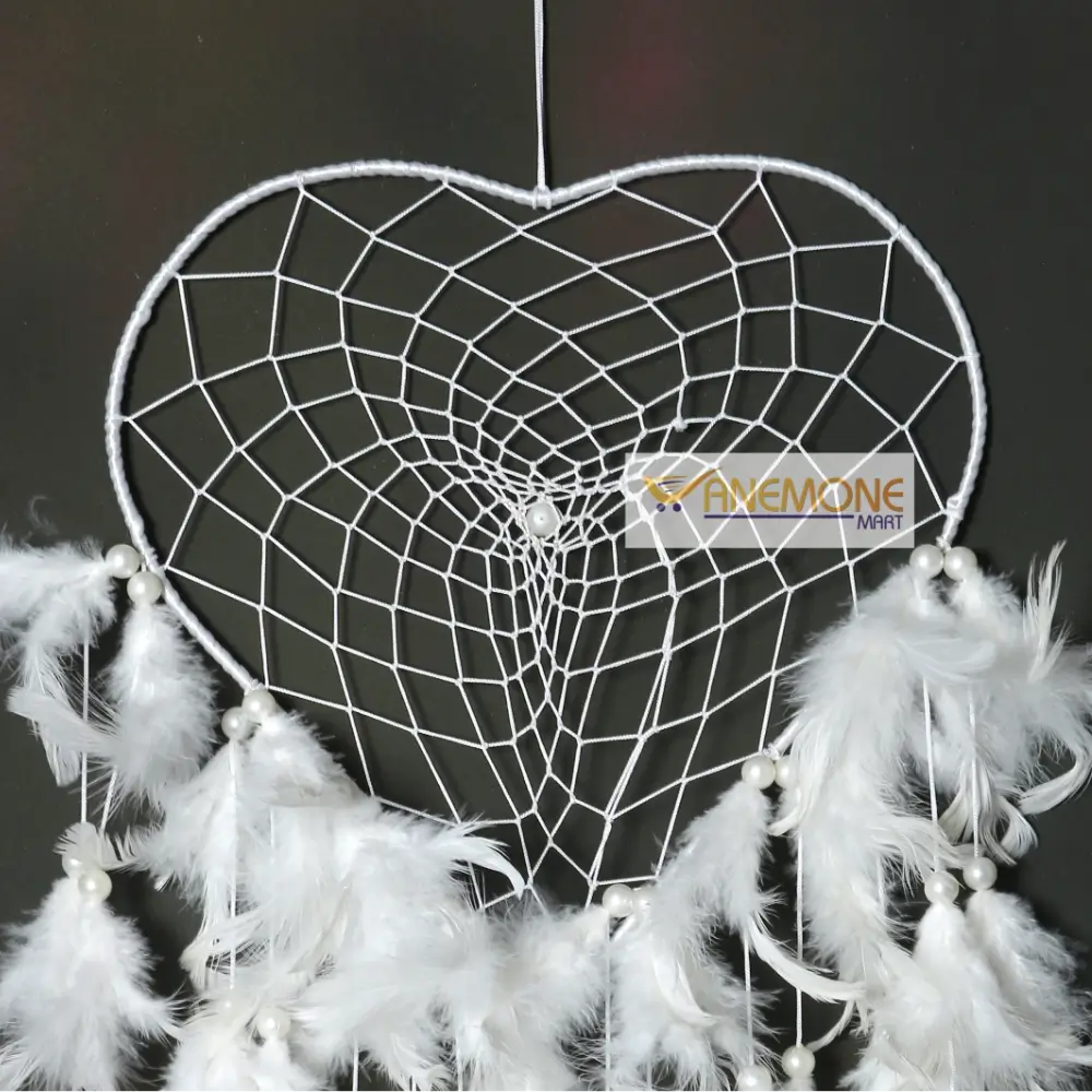 Dream catcher white heart shape