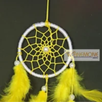 Car Dream Catcher with Yellow Feathers - Image 3